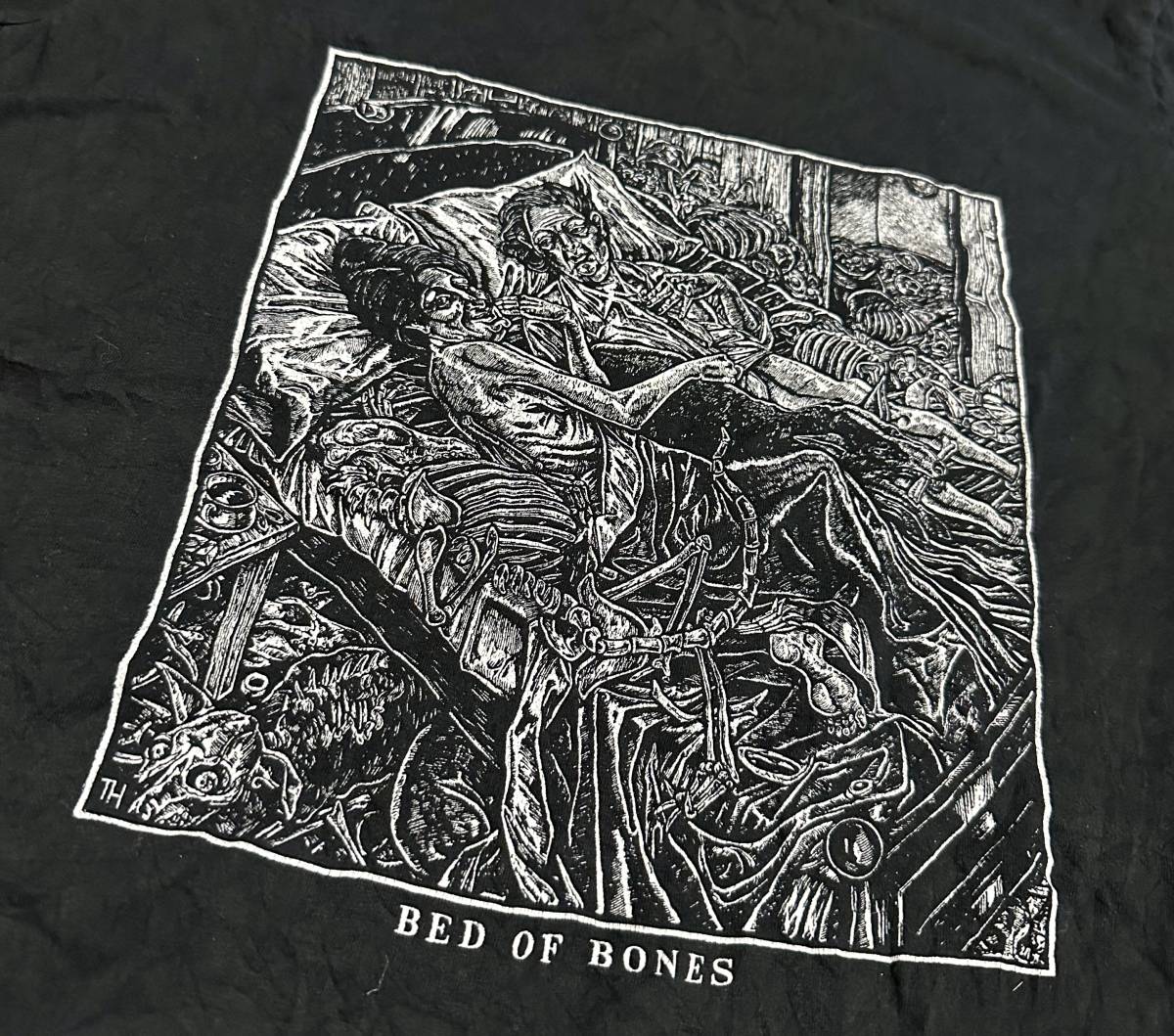 00s Thomas Huck Bed of Bones アートTシャツ 古着