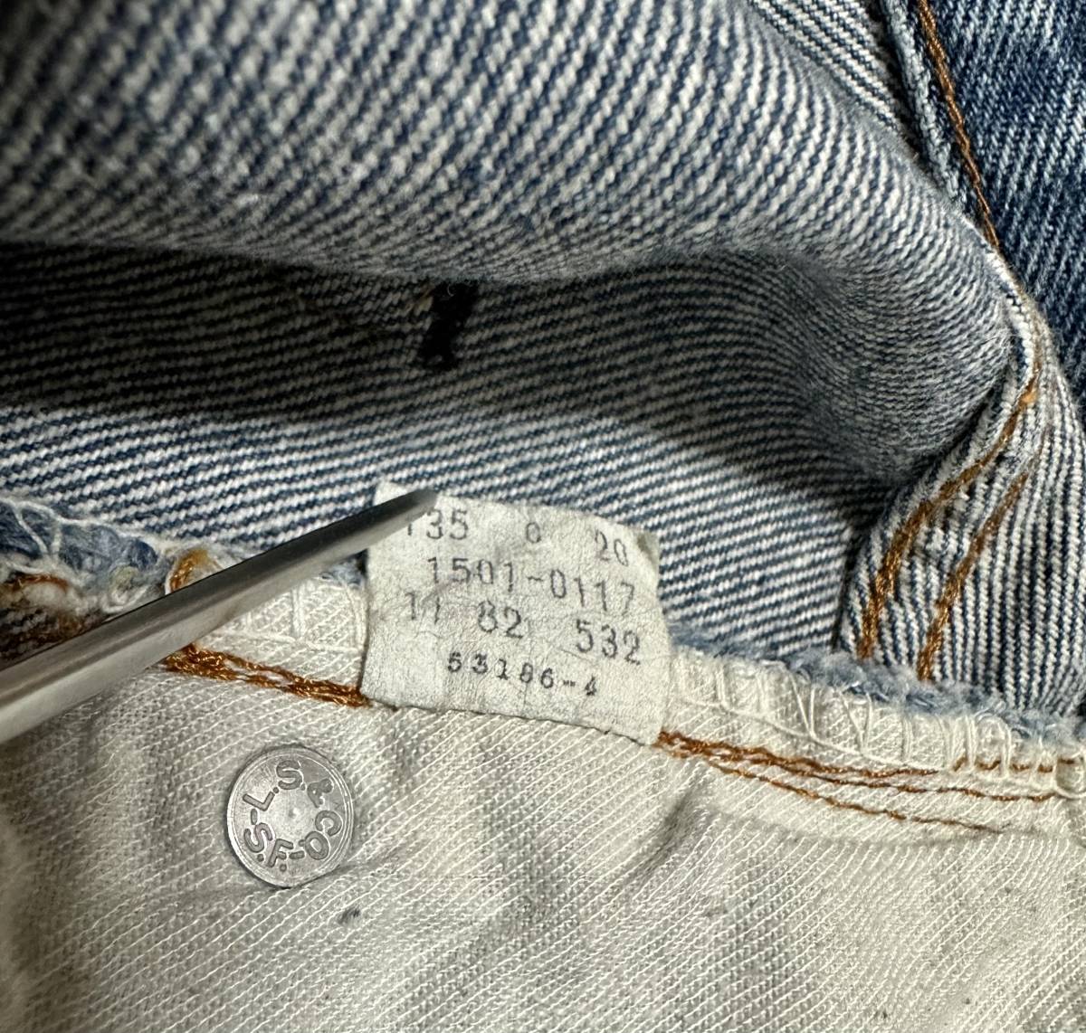 美色！ 80's vintage Levi's 501 クロカン 赤耳同時期 デニムパンツ ヴィンテージ オリジナル 82年製 古着