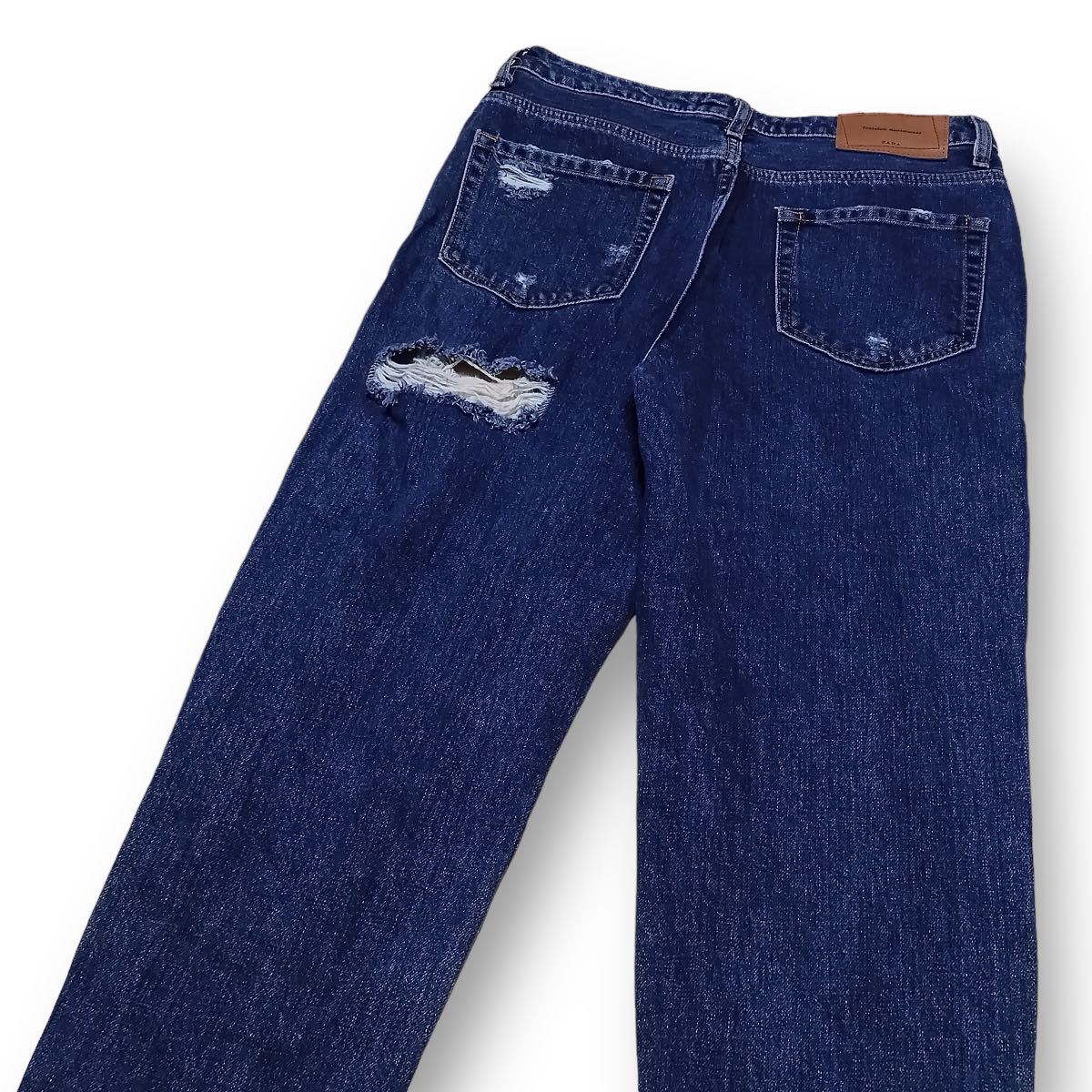 ZARA ザラ クラッシュデニム USA04 ウエスト69cm Mサイズ ノン ZARA ザラ クラッシュデニム USA04 ウエスト69cm Mサイズ ノン