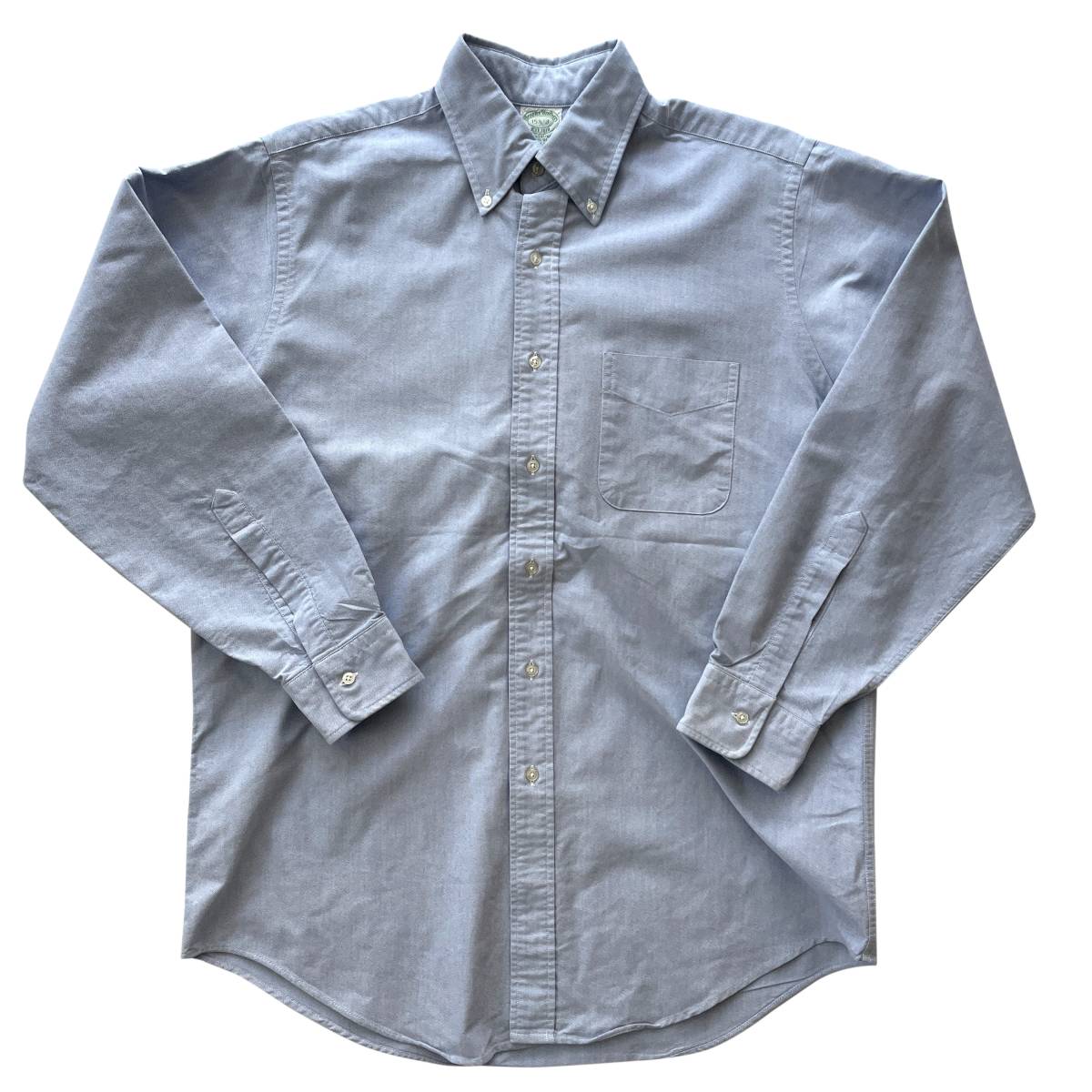 【Vintage】Brooks Brothers ボタンダウンシャツ 15 1/2 - 3 オックスフォード ブルー MADE IN USA