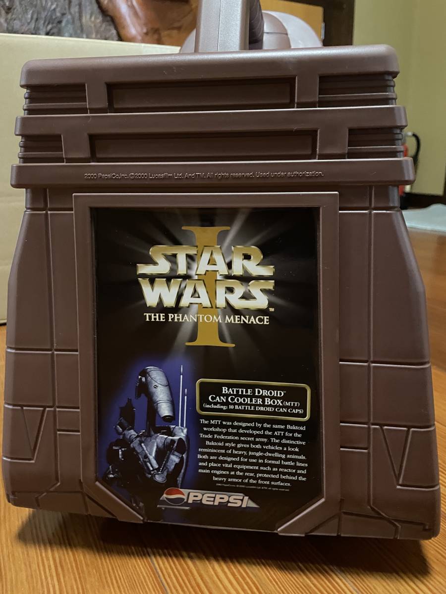 【未使用・送料無料】スター ウォーズ 缶クーラーボックス ペプシ PEPSI STAR WARS キャンペーン 当選品 バトルドロイド缶 非売品