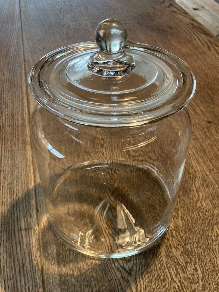＊デッドストックの梅酒瓶4㍑　気泡入りガラス瓶②　ガラスジャー　ガラス蓋つき容器　果実酒　梅干_画像2