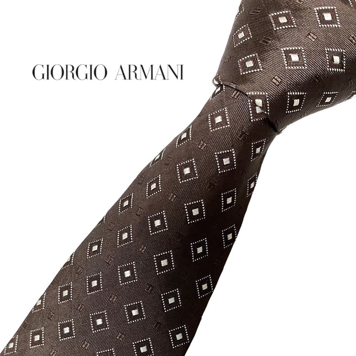 GIORGIO ARMANI ネクタイ パターン柄 ジョルジオアルマーニ USED 中古 m057_画像1