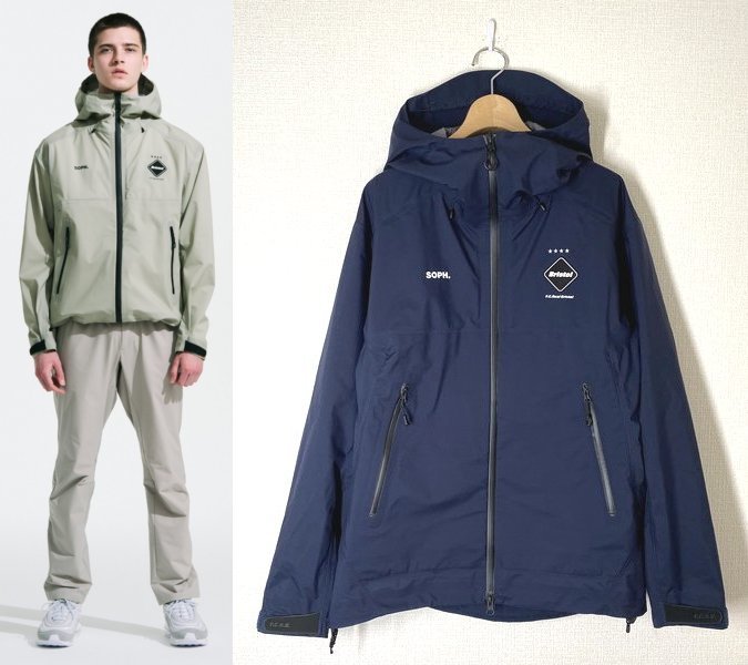 23SS 美品】FCRB 3LAYER WARM UP JACKET 3レイヤー ウォームアップ