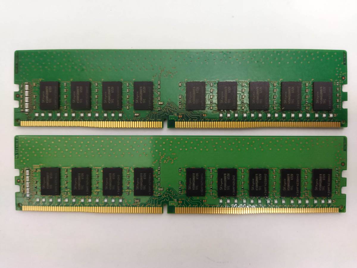 簡易チェック済み サーバー用メモリー SKhynix HMA41GU7AFR8N-TF DDR4-2133 ECC PC4-17000 ECC 8GB×2(計16GB)の画像2