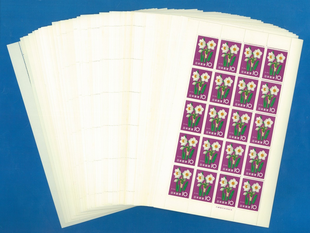 ○9282 記念切手 花切手 シート 12種完シート 5セット 〒3