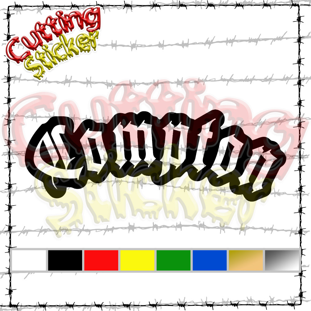 【カッティングステッカー】Compton2／コンプトン／N.W.A／EAZY-E／輸入ステッカー／屋外耐水仕様_画像2