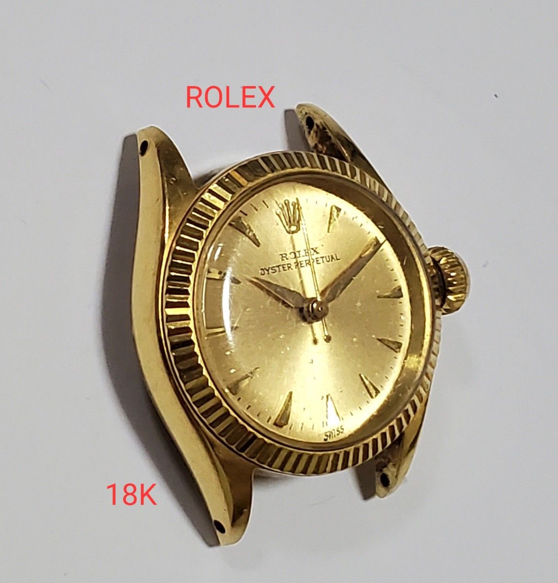 ROLEX ロレックス オイスターパーペチュアル レディース腕時計 18K 金無垢 6619 自動巻き YG 18金 K18