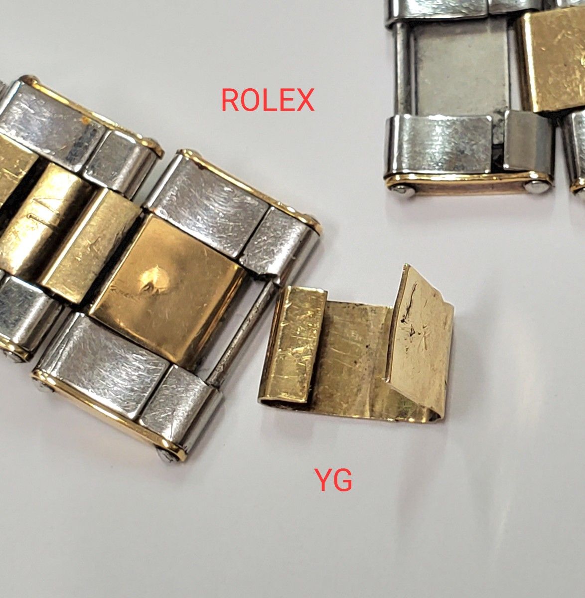 ROLEX リベットブレス コマ SS YG FF19㎜ 7205 61 ロレックス 67 ROLEX リベットブレス コマ SS YG FF19㎜ 7205 61 ロレックス 67
