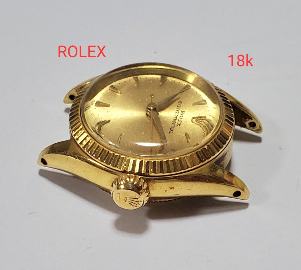 ROLEX ロレックス オイスターパーペチュアル レディース腕時計 18K 金無垢 6619 自動巻き YG 18金 K18｜PayPayフリマ