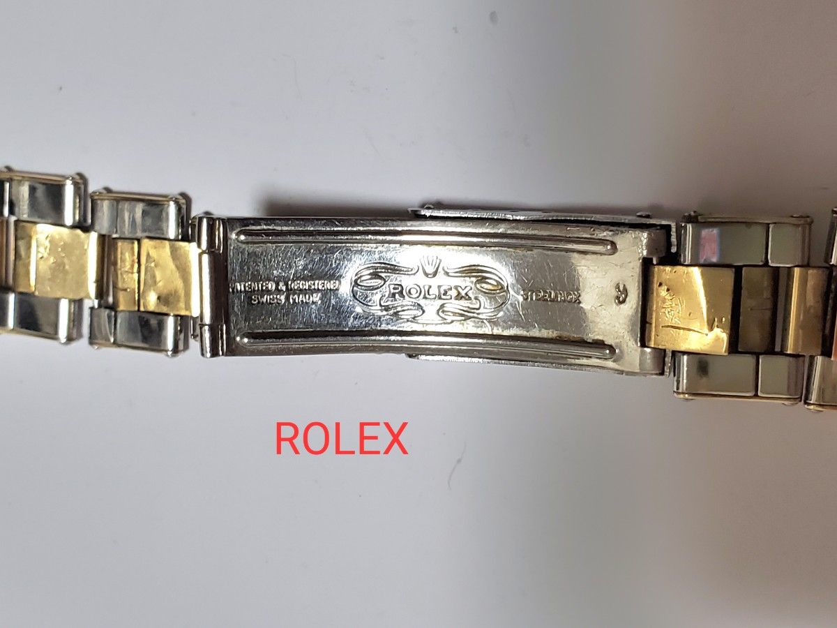 ROLEX リベットブレス コマ SS YG FF19㎜ 7205 61 ロレックス 67 ジャンク メンズ腕時計 希少 コンビ