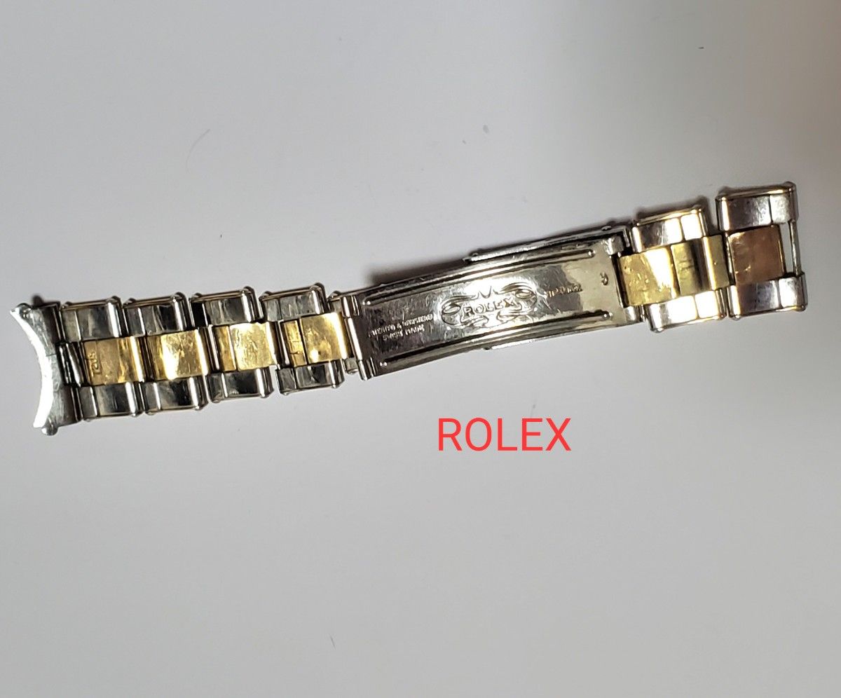 ROLEX リベットブレス コマ SS YG FF19㎜ 7205 61 ロレックス 67 ジャンク メンズ腕時計 希少 コンビ