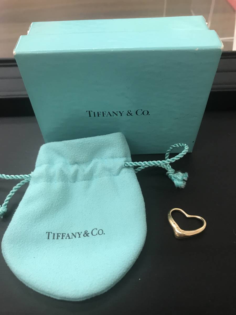 ティファニー TIFFANY K18YG オープンハート トップ ペンダント | www