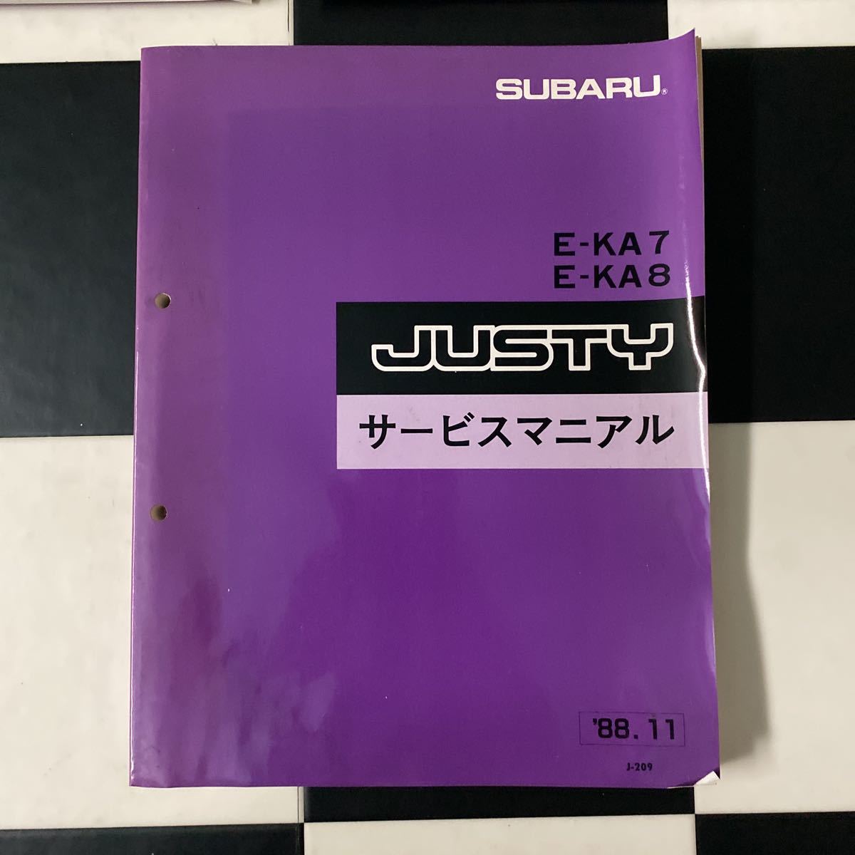 スバルSUBARU JUSTY KA7 KA8系サービスマニアル他_画像6