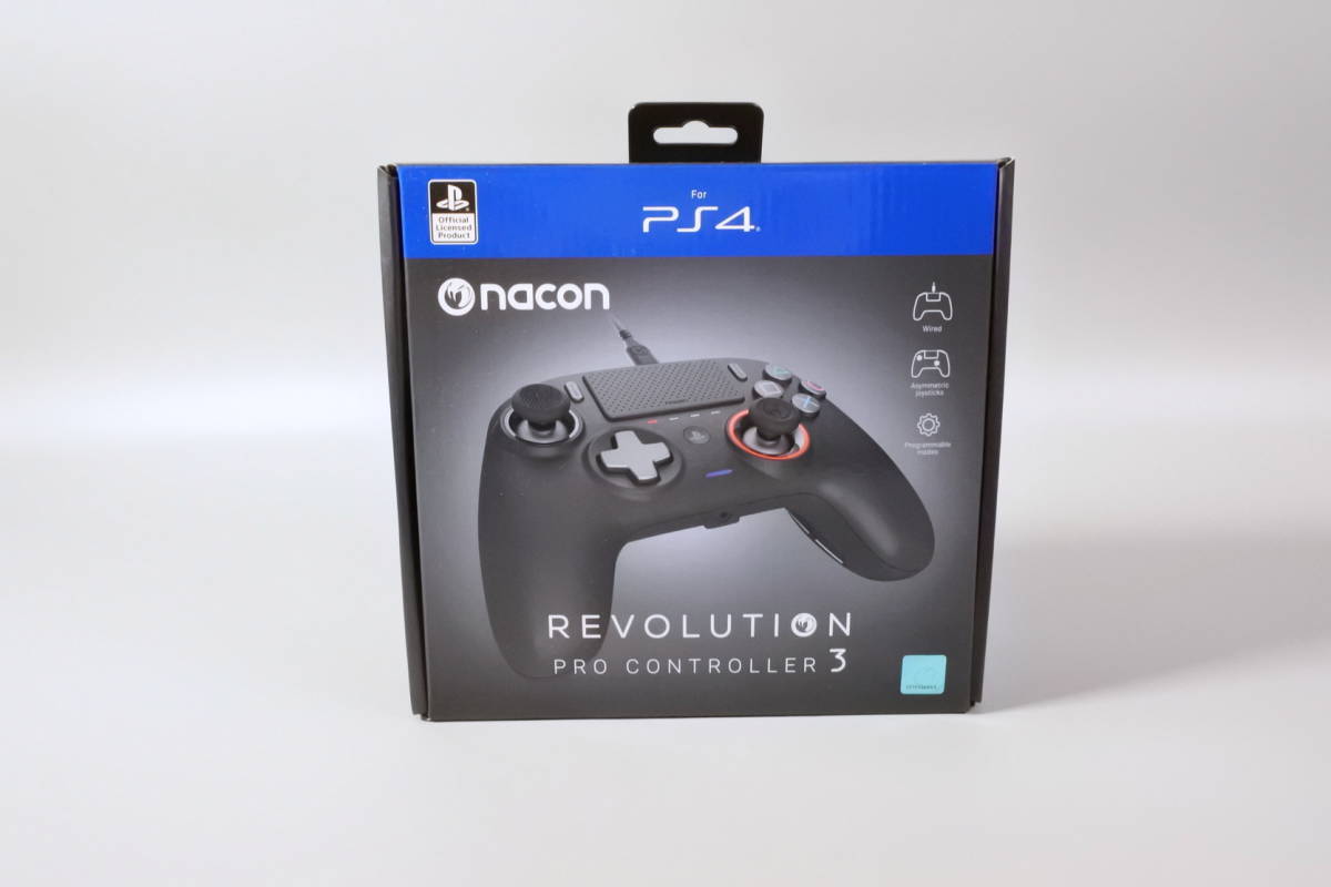 ★★ランクNS( 未使用 に近い)★★ PS4 ナコン レボリューション プロ コントローラー 3 / nacon Revolution Pro Controller 3 (DT3)_画像1