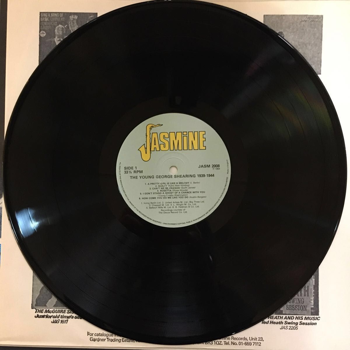 The Young George Shearing アナログLPレコード MONO US盤