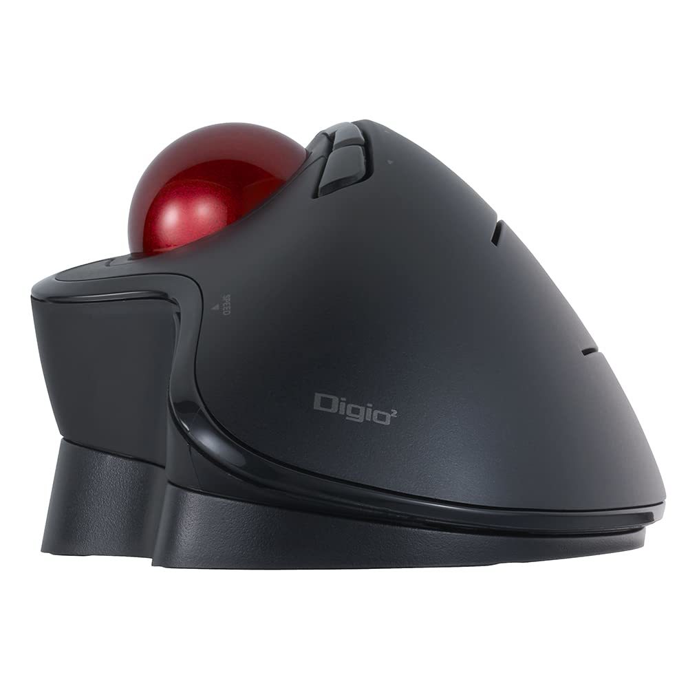 送料無料★Digio2トラックボールマウス 角度可変 Bluetooth5.0 5ボタン 光学式 ブラック_画像4
