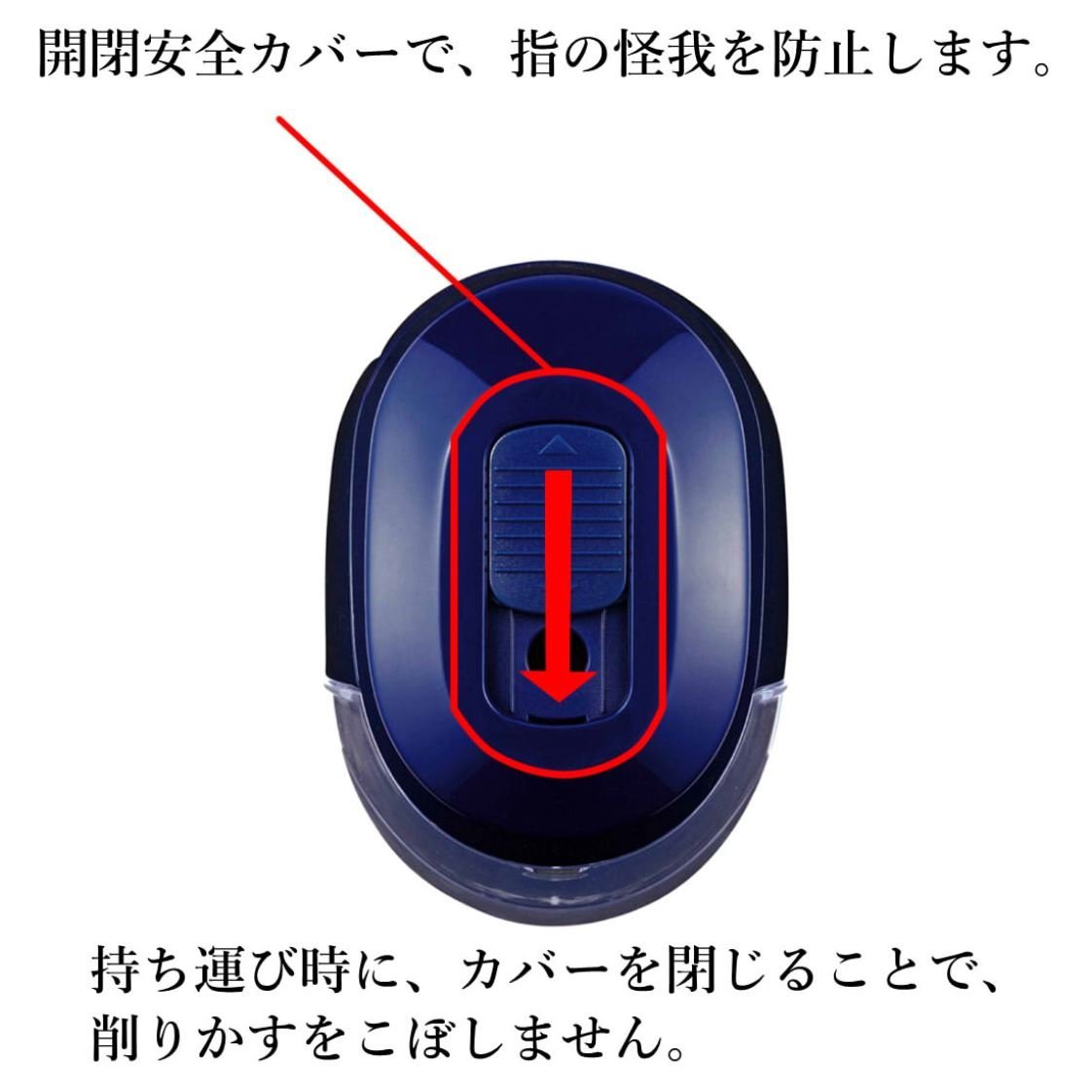 送料無料★クツワ STAD 鉛筆削り 安全電池えんぴつけずり ネイビー RS027NB_画像5