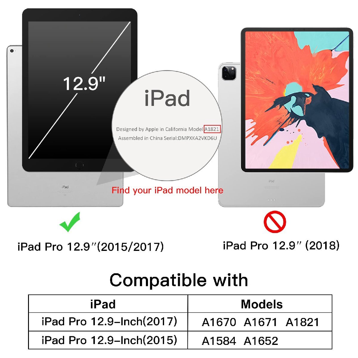 送料無料★JEDirect iPad Pro12.9ケース 第1/2世代 ソフトTPUバック スリム保護カバー(レッド)_画像2