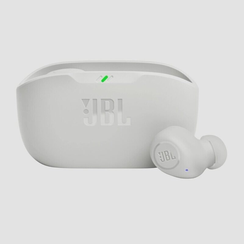 送料無料★JBL WAVE BUDS ワイヤレスイヤホン Bluetooth IP54防水防塵 ホワイト JBLWBUDSWHT_画像1