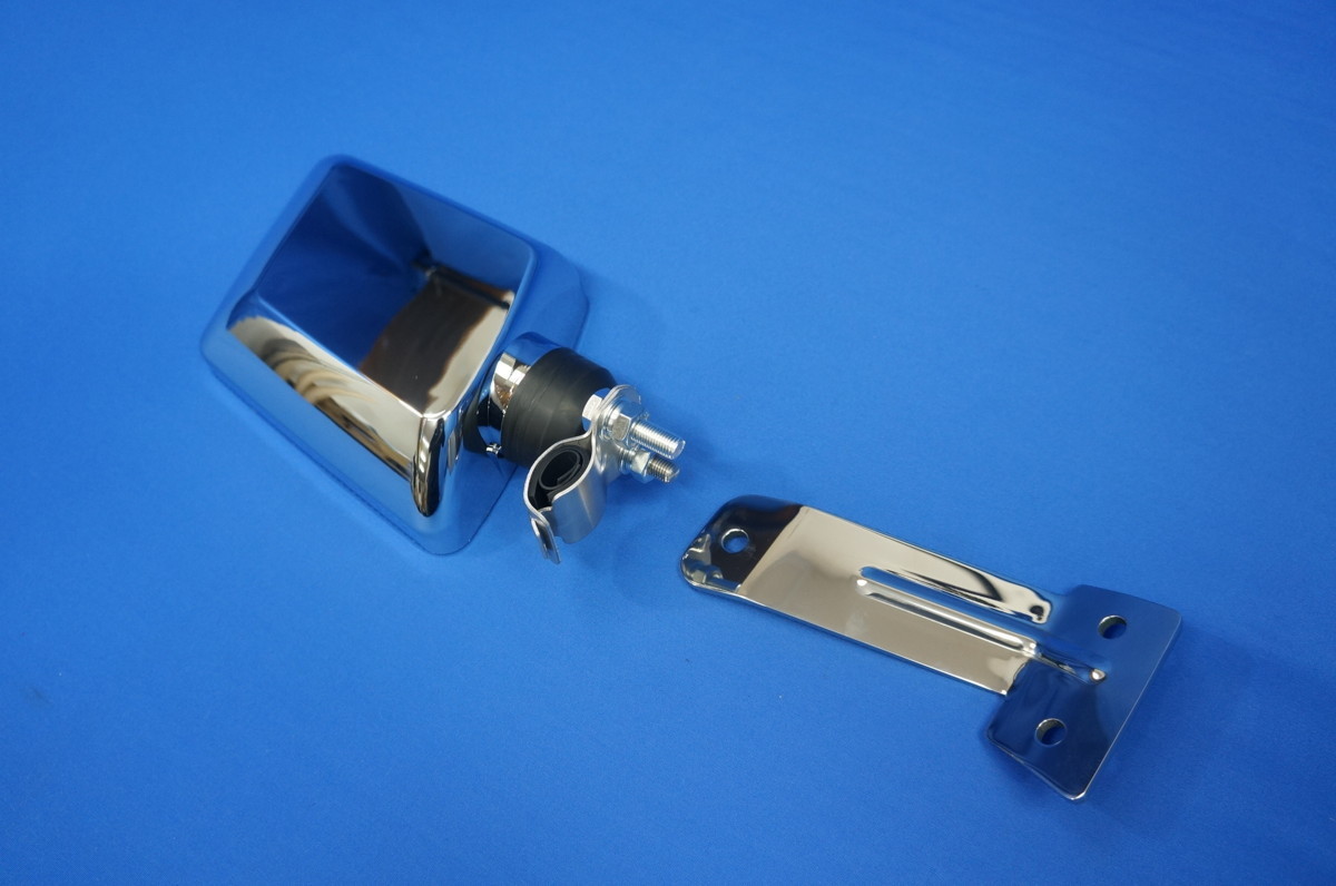 Super Great для задний Schott зеркало Ver.1s металлизированный & установка держатель комплект