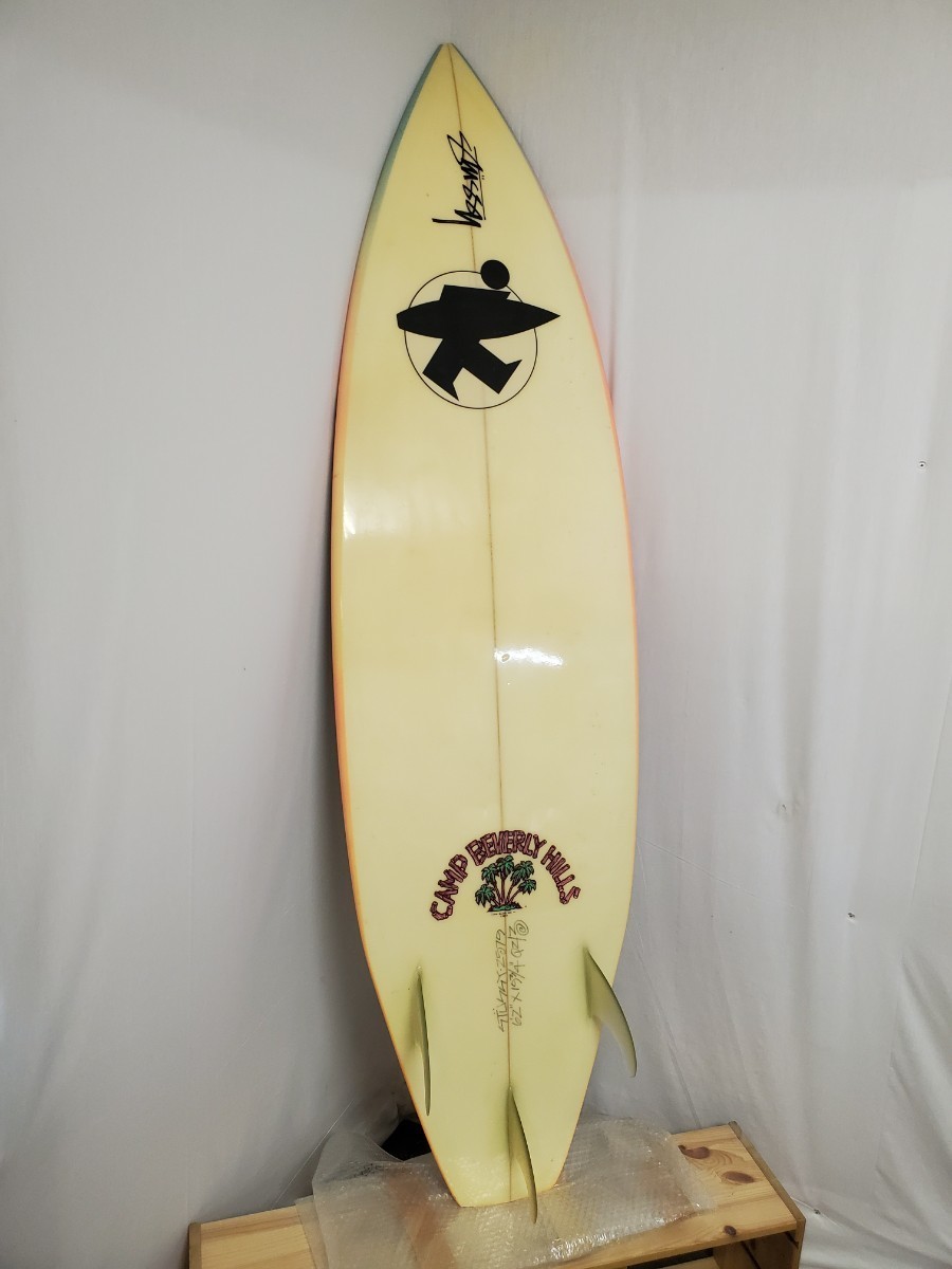 希少】Camp Beverly Hills ステューシー STUSSY サーフボード 希少】Camp Beverly Hills ステューシー STUSSY サーフボード