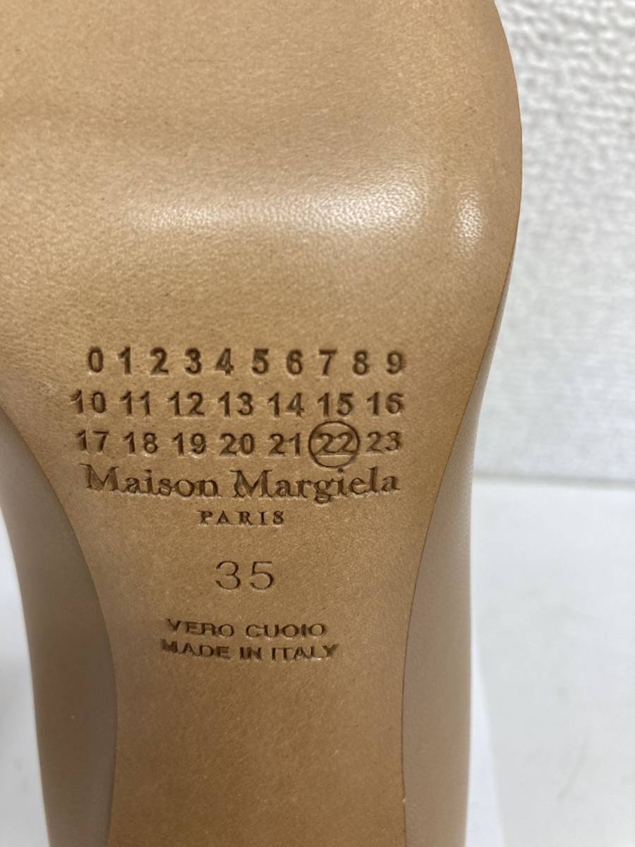 ♪【未使用】 Maison Margiela メゾン マルジェラ パンプス ベージュ