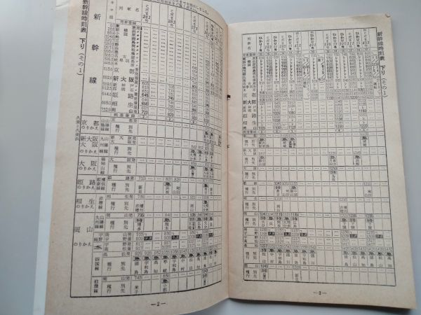 新幹線時刻表 昭和47年 ポケットサイズ 32ページ 料金表付き 国鉄_画像3