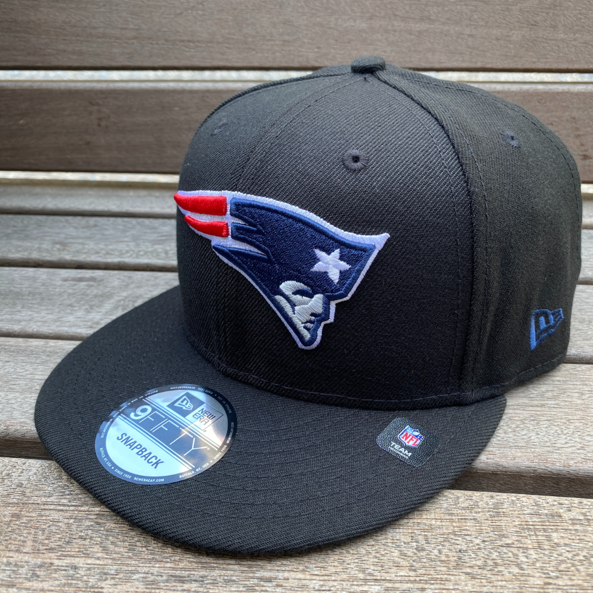 USA正規品 NEWERA ニューエラ 9FIFTY スナップバックキャップ NFL ニューイングランド ペイトリオッツ NE Patriots 黒 BLK アメフト_画像1