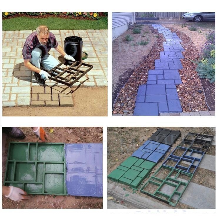 cjx80★ DIY セメント レンガ 金型 ガーデニング 石畳 舗装 型枠_画像2