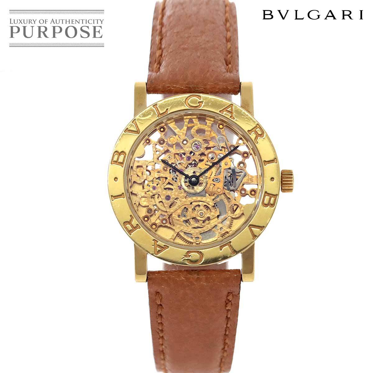  BVLGARY BVLGARI BVLGARY BVLGARY BB33GLSKP Vintage men's wristwatch skeleton K18YG self-winding watch BVLGARIBVLGARI 90189761