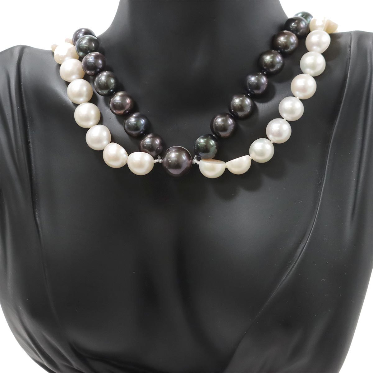 タサキ TASAKI スライスド 淡水パール 9.6-11.8mm ネックレス 40cm K18