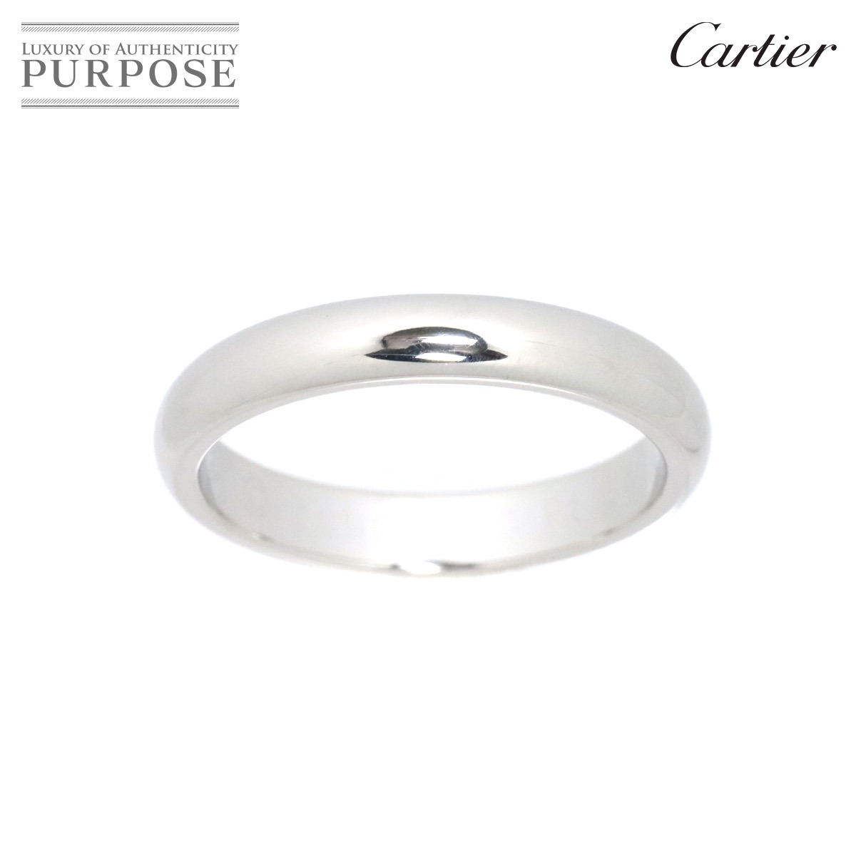 カルティエ Cartier クラシック バンド #54 リング 幅3.5mm Pt プラチナ 指輪 Classic Ring 90188732