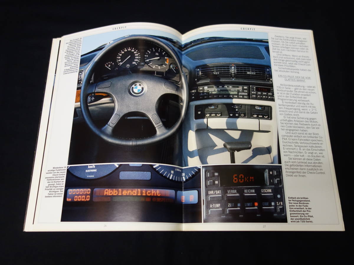 [Y1000 prompt decision ]BMW E32 type 7 series 730i / 735i / 735iLbook@ national language version main catalog / 1986 year [ at that time thing ]