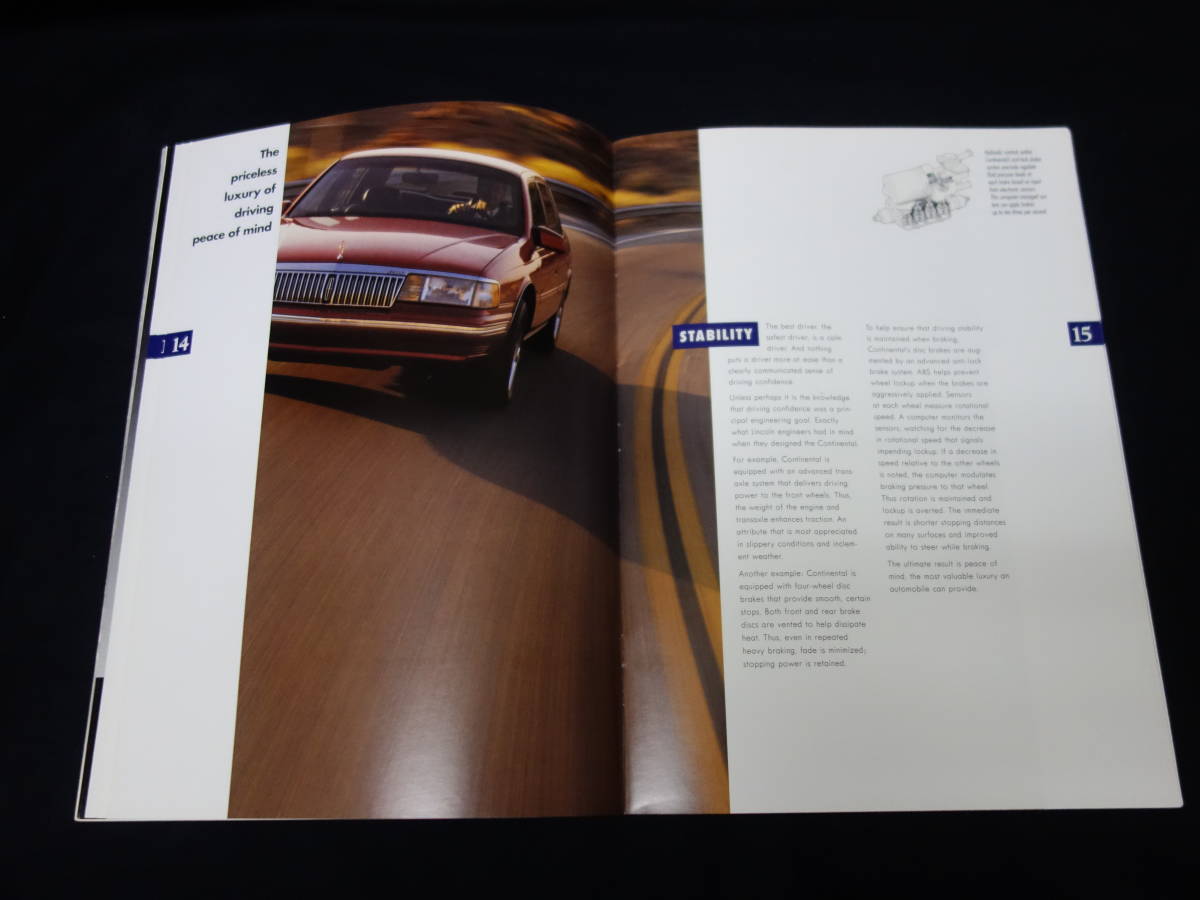 [Y1000 prompt decision ] Ford Lincoln Continental exclusive use main catalog /book@ national language version / 1992 year [ at that time thing ]