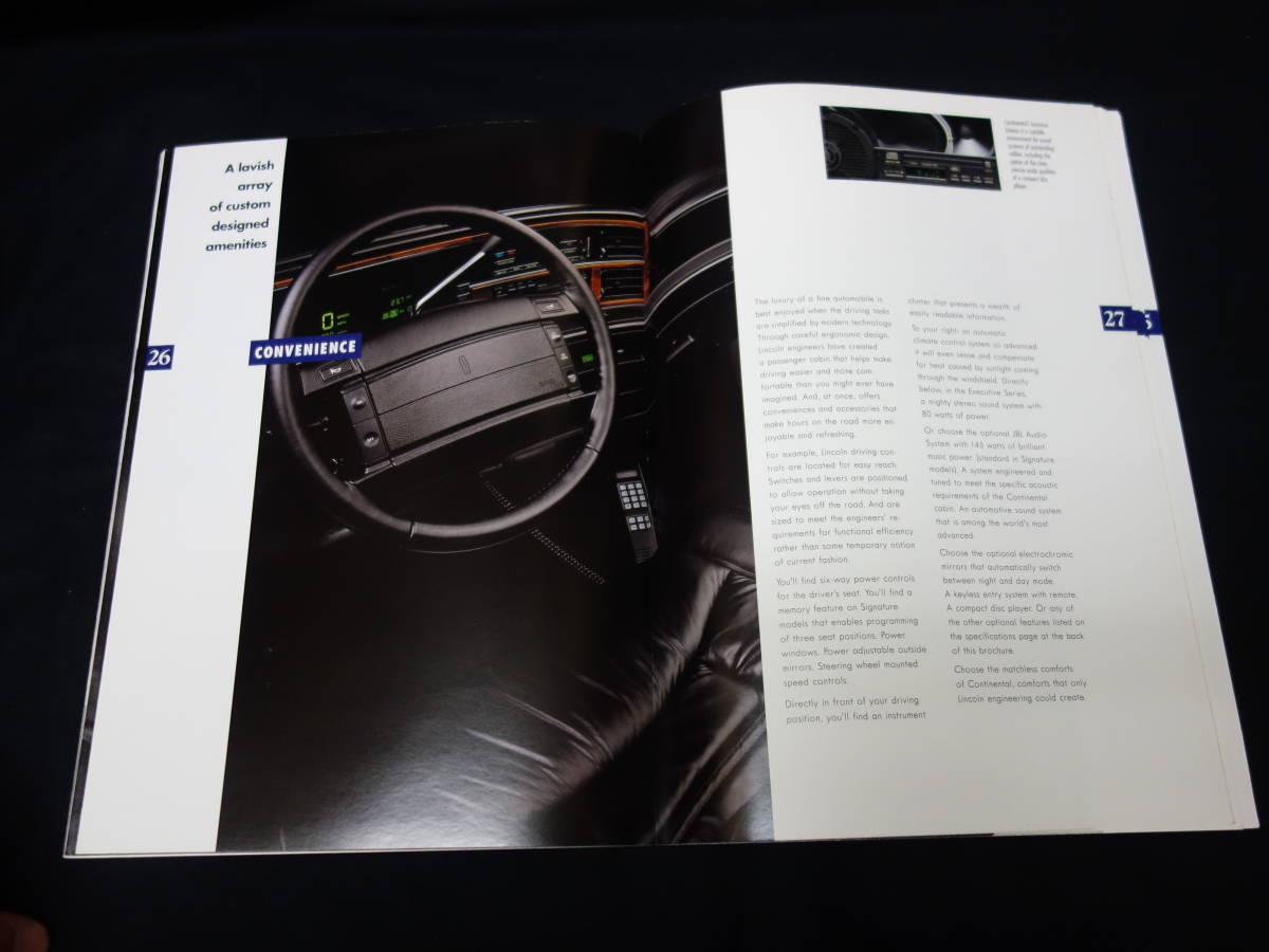 [Y1000 prompt decision ] Ford Lincoln Continental exclusive use main catalog /book@ national language version / 1992 year [ at that time thing ]