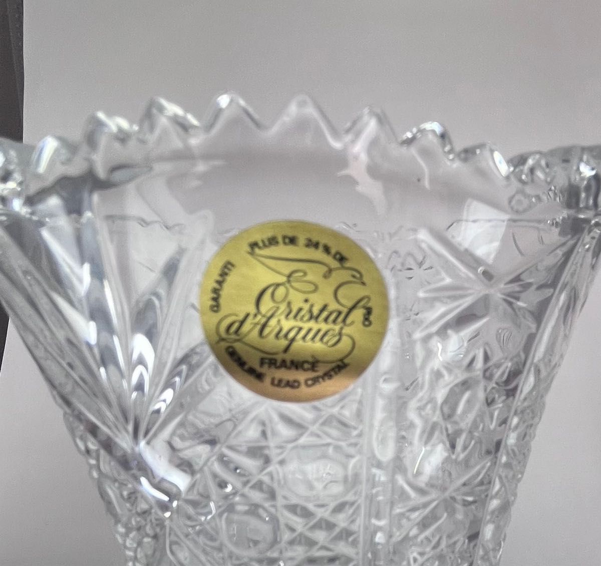 Cristal d'Arques クリスタルダルク 花瓶 高さ17cm|Yahoo Cristal d'Arques クリスタルダルク 花瓶 高さ17cm|Yahoo
