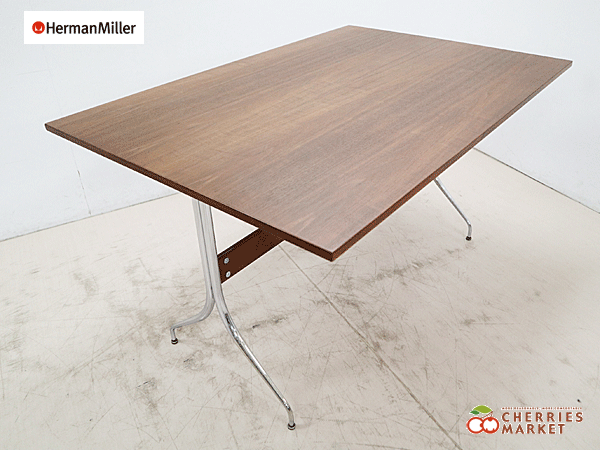◆展示品◆ Herman Miller ハーマンミラー ネルソン スワッグレッググループ ワークテーブル デスク/机 ジョージ・ネルソン 46万 美品