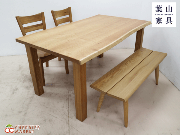 ◆美品◆ 葉山ガーデン 葉山家具 葉山クラシック ダイニングテーブル＆ダイニングチェア＆ベンチ ダイニング4点セット 24万