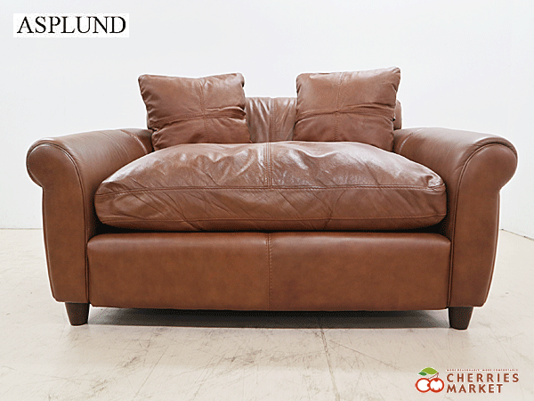 ◇展示品◇ ASPLUND アスプルンド HALO ハロ 総本革 1.5P GIL SOFA ギルソファ 1.5Pソファ/1人掛けワイドソファ 25万 