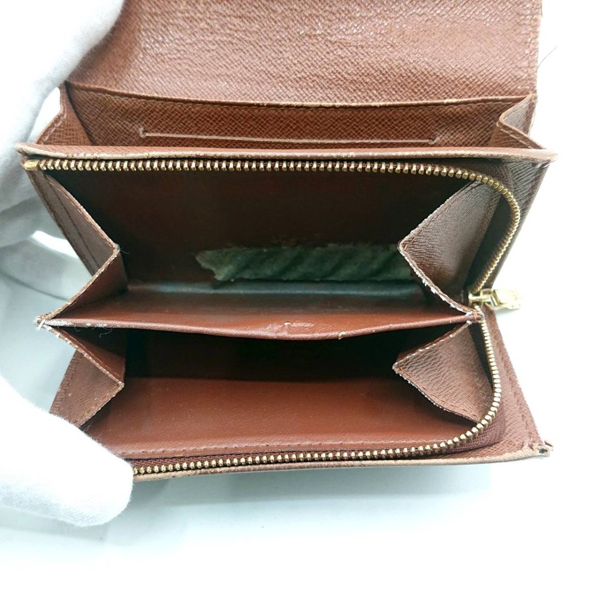 Louis Vuitton ルイヴィトン 二つ折り 財布 モノグラム ポルトフォイユ トレゾール M61736 L字ファスナー シリアル:CA1018(2008年製造)