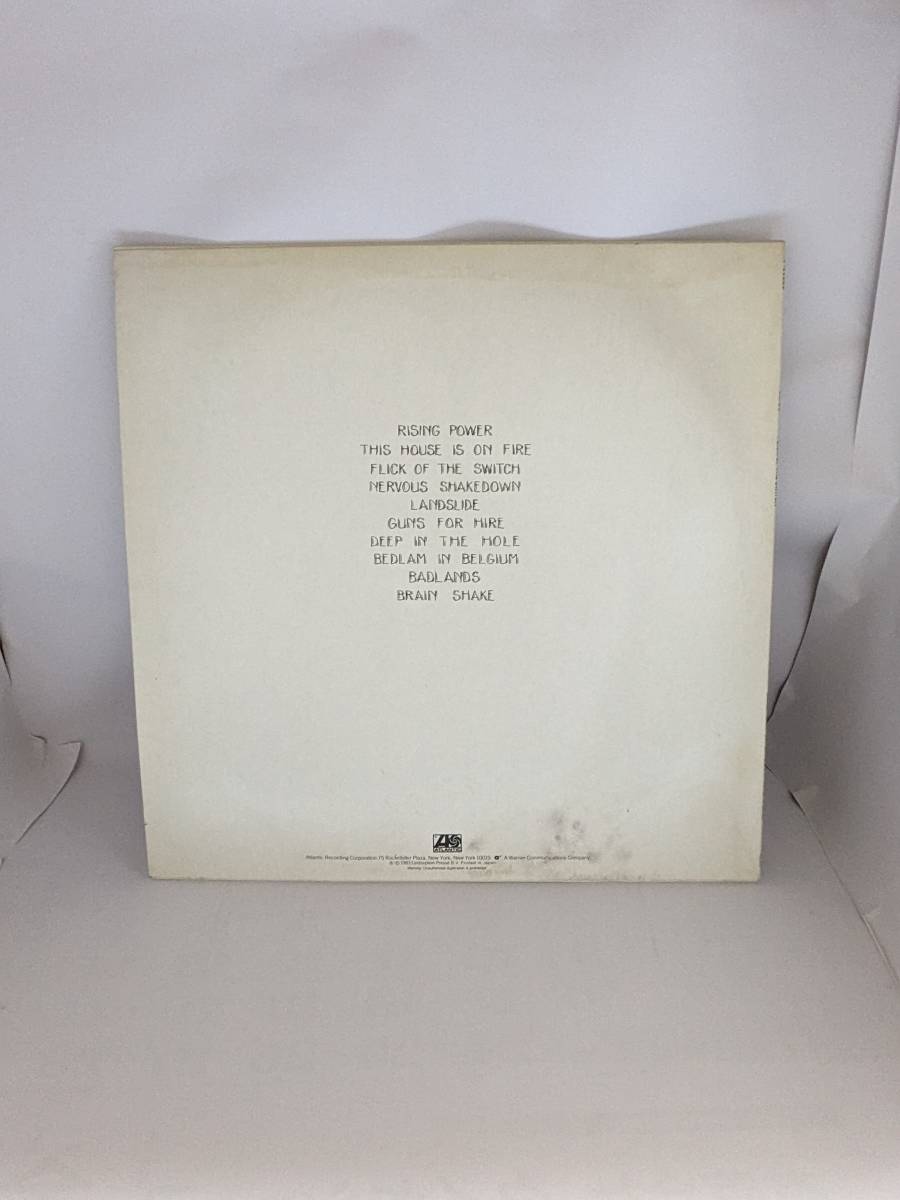 AC/DC /Flick Of The Switch 征服者 P-11399 Atlantic 1983年 国内盤