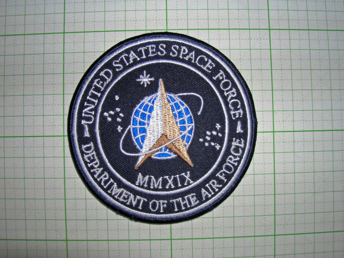 特価SALE！最後！レア物！U.S SPACE FORCE PATCH 3.5” Hook & Loop - USA Department Of The Air Force米宇宙軍（空軍省）実物パッチ"の画像1