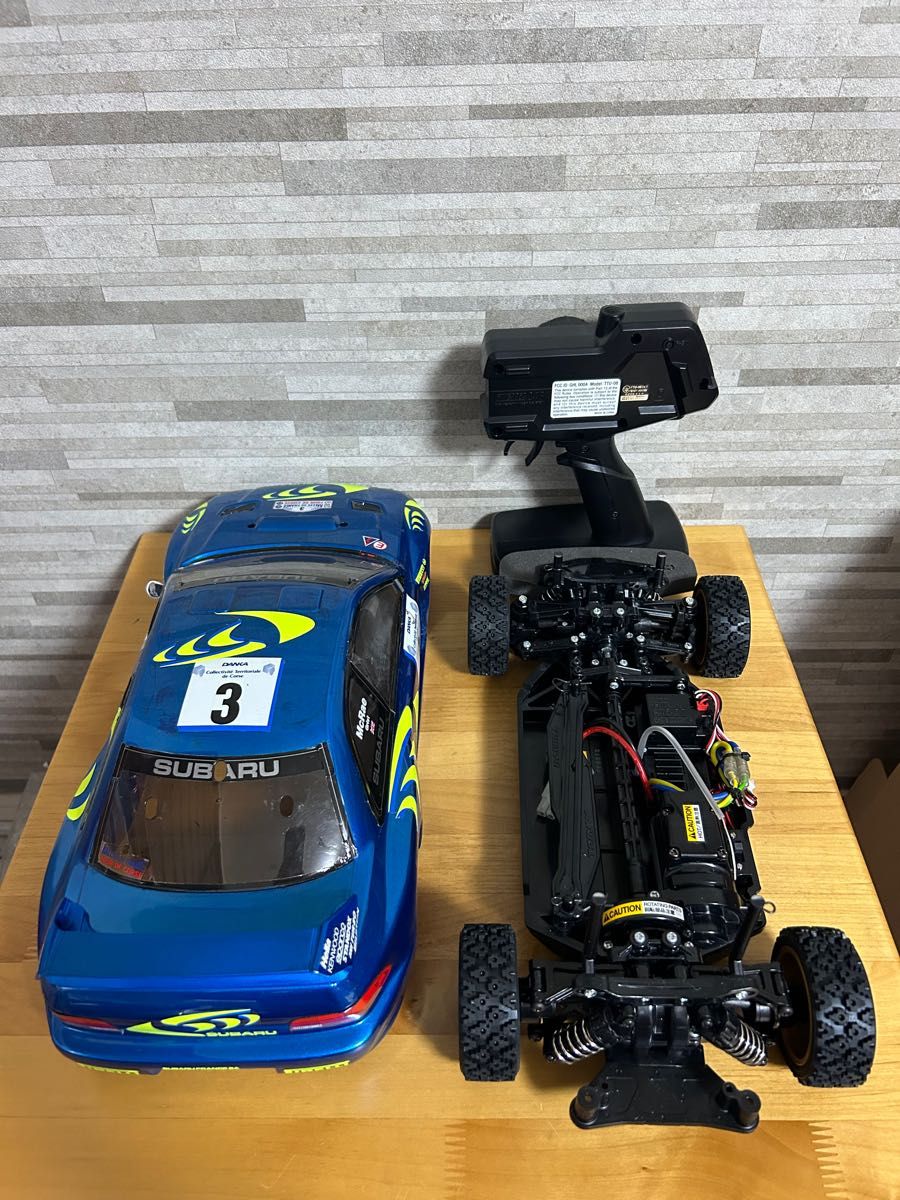 タミヤ TT-02 シャフト ドライブ 4WD シャーシ + スバル インプレッサ