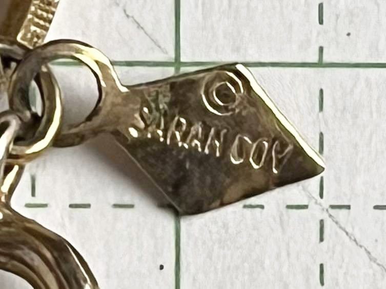 K ★レア★ 美品　海外製　刻印あり　サラコベントリー　SARAHCOV ネックレス　☆271 送料185円〜　アンティーク　ビンテージ_画像5