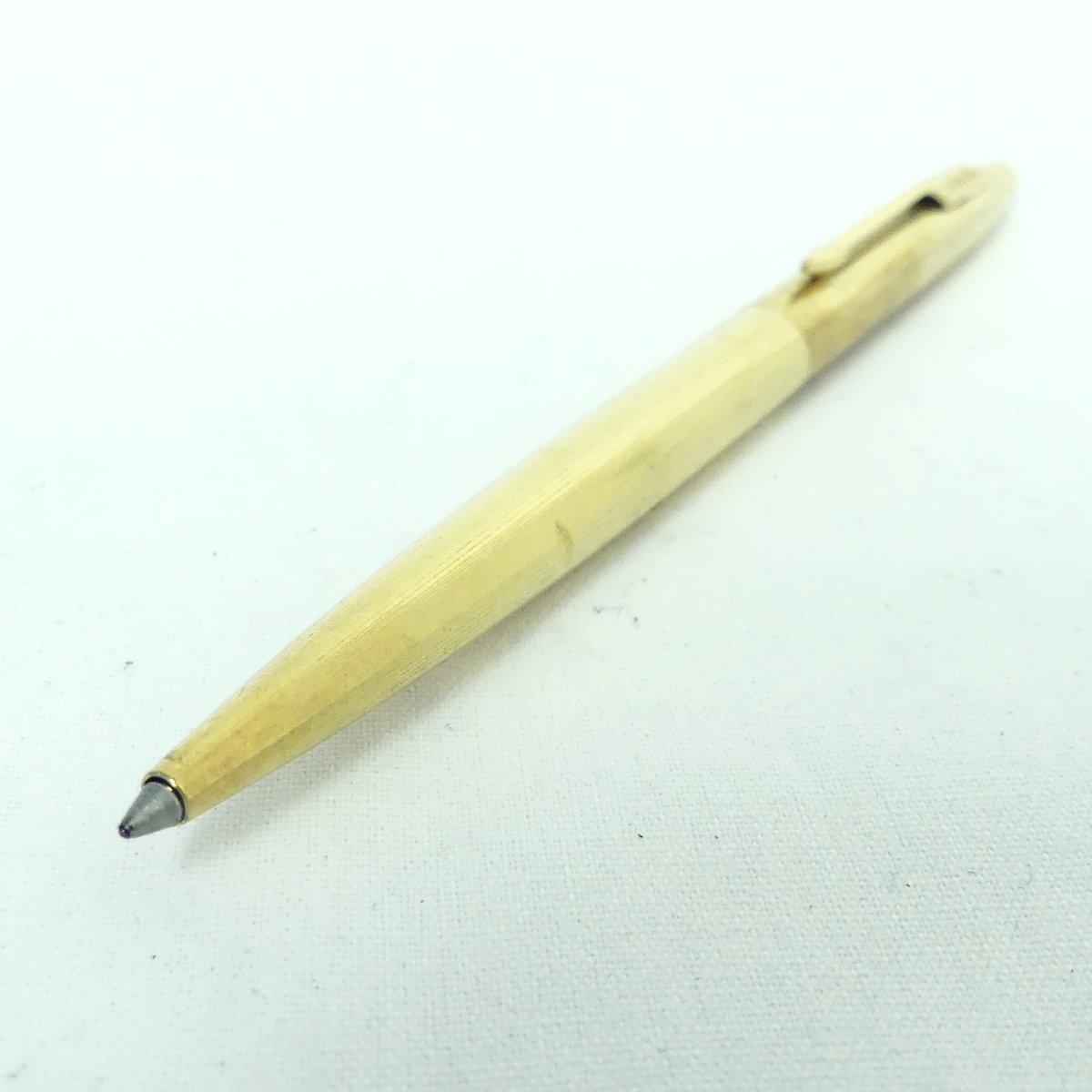 パーカー PARKER 黒インク ノック式 ボールペン ゴールドカラー 筆記用具 USED /2305C_画像1