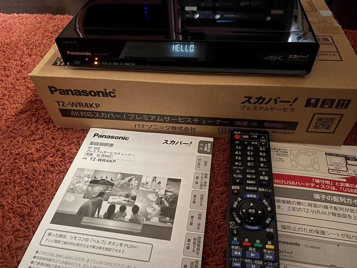 スカパープレミアム4KチューナーTZ-WR4KPジャンク品 Panasonic スカパープレミアム4KチューナーTZ-WR4KPジャンク品 Panasonic