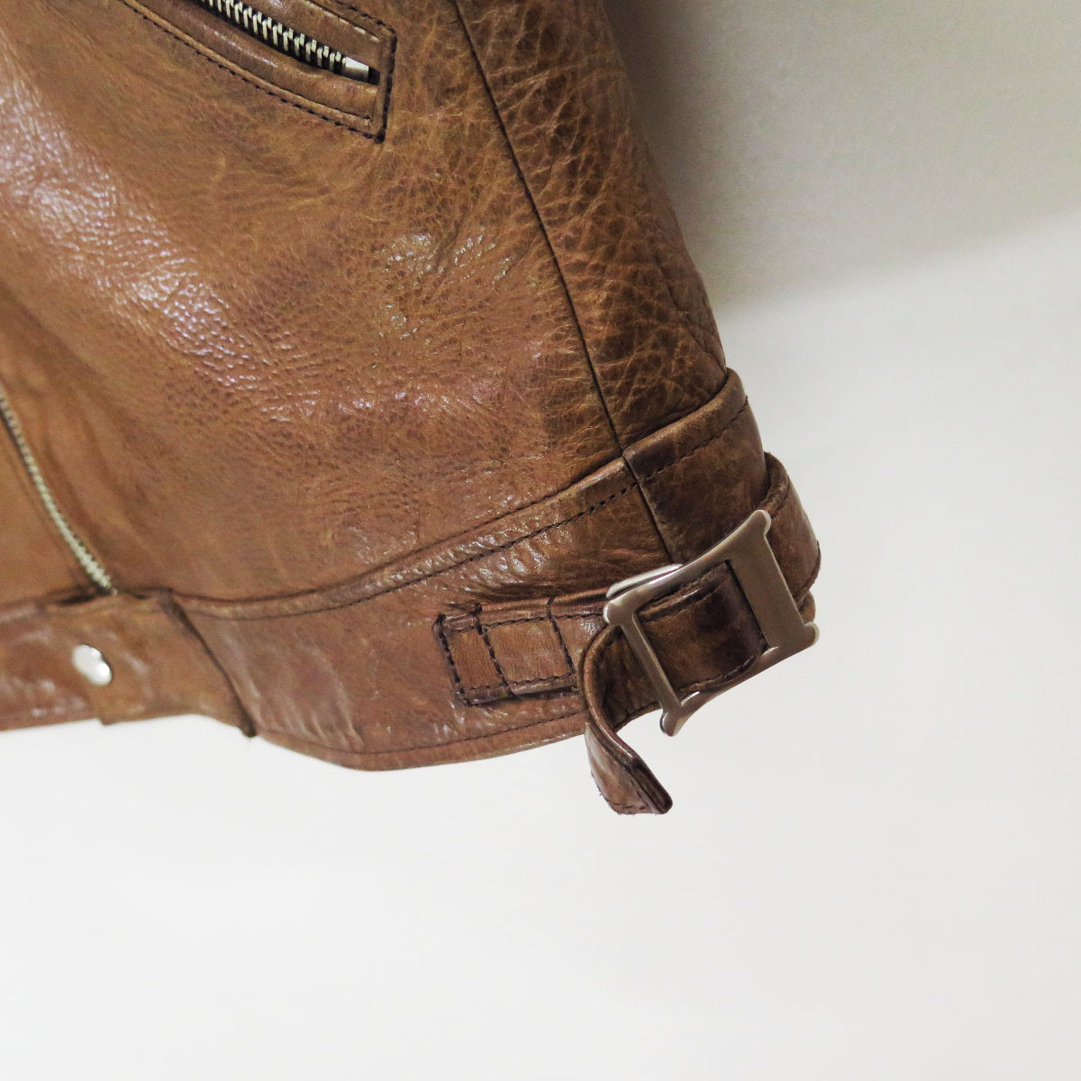 SANDINISTA x PHIGVEL HORSE HIDE LEATHER MOTO JACKET サンディニスタ