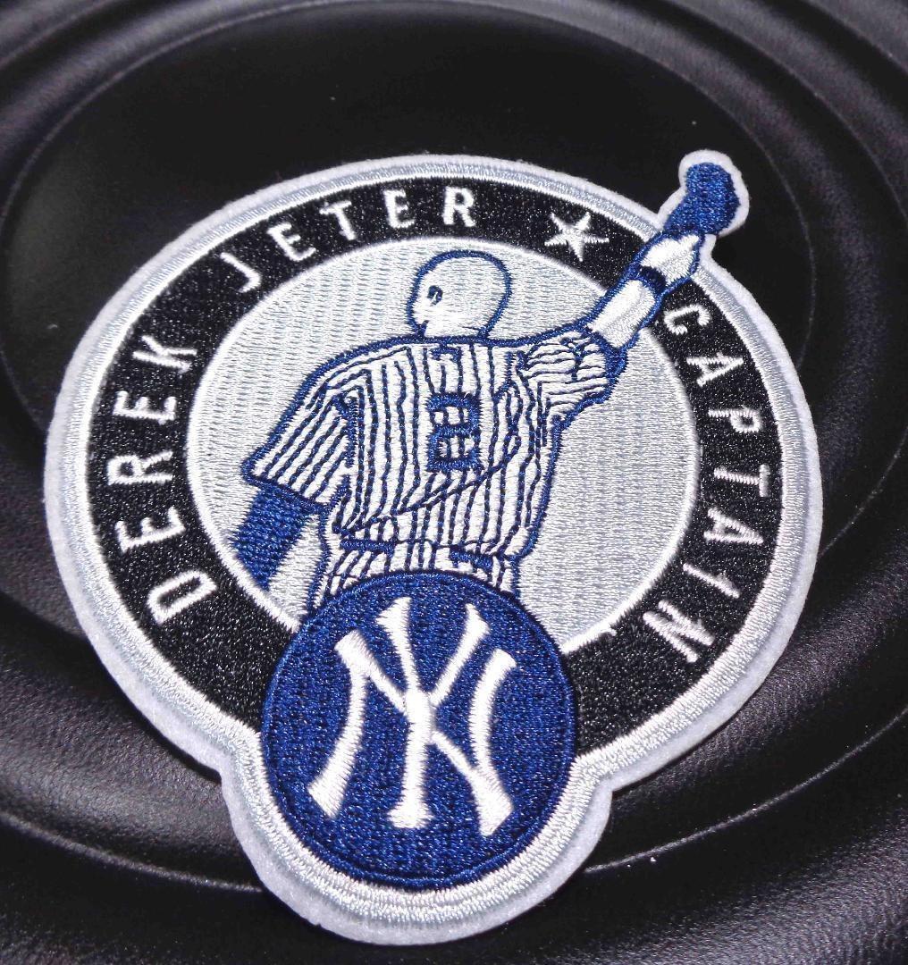 主将■紺白◆新品MLBデレク・ジーターDerek Jeterニューヨーク・ヤンキースNY　Yankees #２野球ベースボール刺繍ワッペン◆メジャーリーグ_画像3