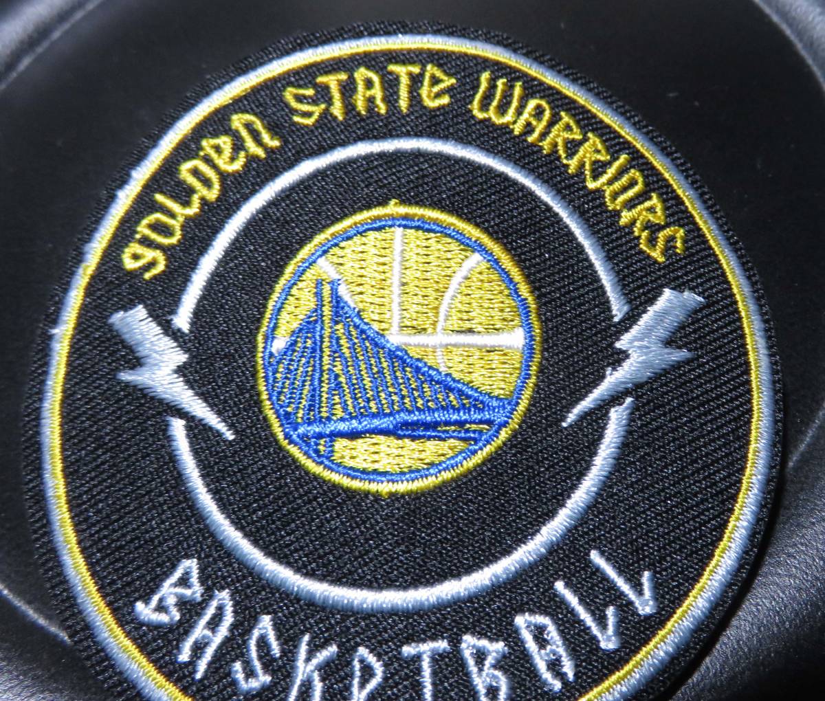 黒黄円（青橋） ■新品NBAゴールデンステート・ウォリアーズGolden State Warriors刺繍ワッペン◆バスケットボール◎アメリカ　　スポーツ_画像5